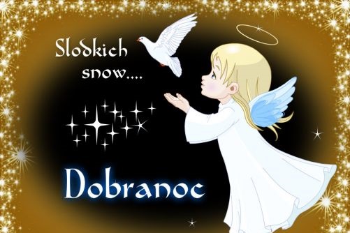 Aniołek z białym gołębiem słodkich snów